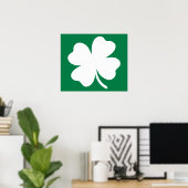 Shamrock St Patricks Day Ireland Poster (Thuiskantoor)