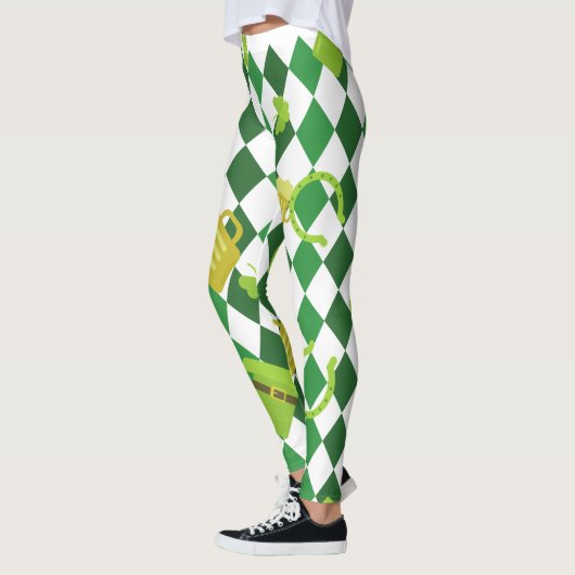 Shamrock St. Patrick's Day Leggings (Gauche)