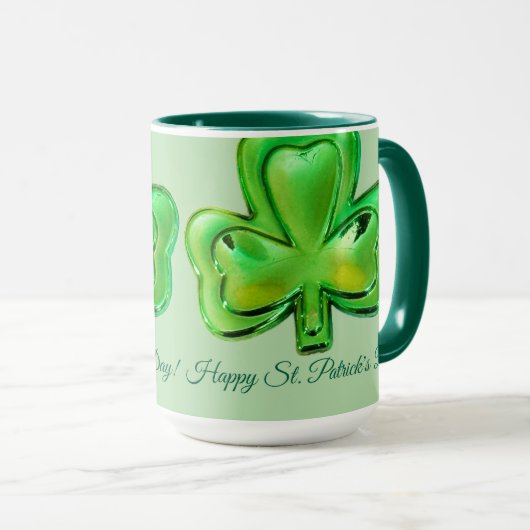 Shamrock St. Patrick's Day Mug (Devant droit)