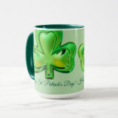 Shamrock St. Patrick's Day Mug (Devant gauche)