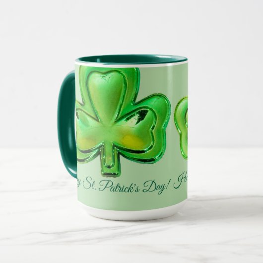Shamrock St. Patrick's Day Mug (Devant gauche)