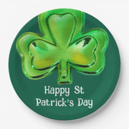 Shamrock St Patrick's Day Paper Plates  Papieren Bordje