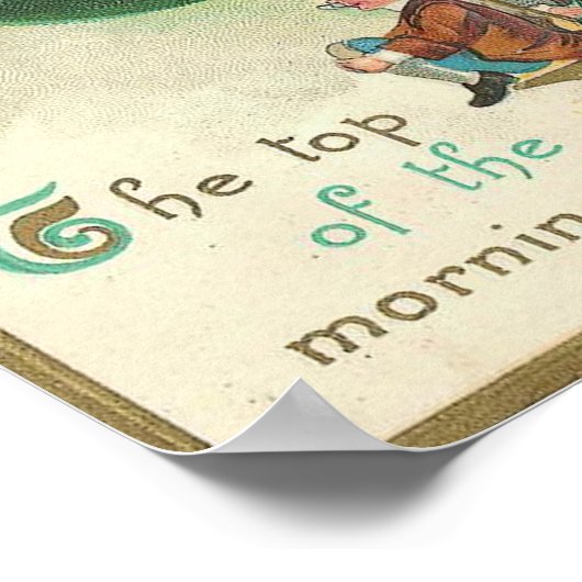 Shamrock  St. Patrick's Day Poster (Hoek)