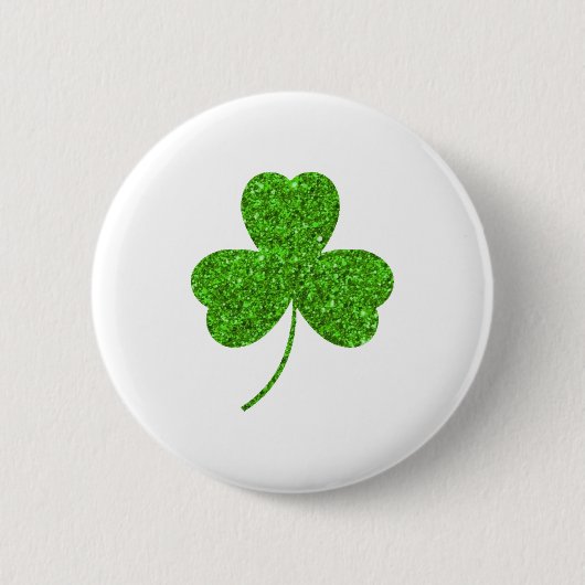 Shamrock St. Patrick's Day Ronde Button 5,7 Cm (Voorkant)
