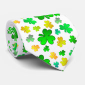 Shamrock St. Patrick's Day Stropdas (Opgerold)