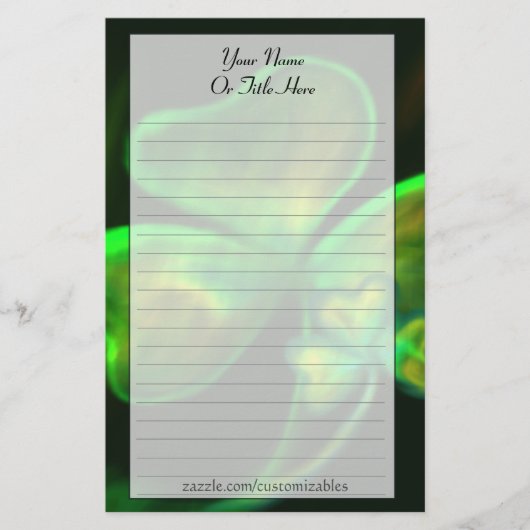 Shamrock Stationery Briefpapier (Voorkant)