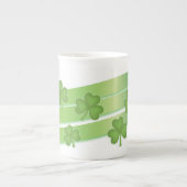 Shamrock Stripes Porselein Kop (Voorkant)