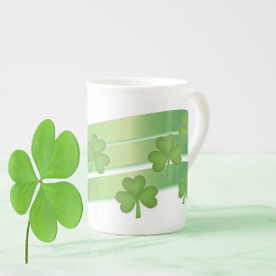 Shamrock Stripes Porselein Kop