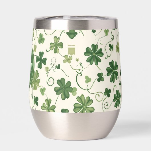 Shamrock Swirl Motif Monogramme (Arrière)