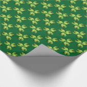Shamrock Three Leaf Clover Graphic Cadeaupapier (Hoek)
