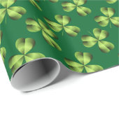 Shamrock Three Leaf Clover Graphic Cadeaupapier (Rol Hoek)