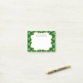 Shamrock Three Leaf Clover Graphic Post-it® Notes (Op bureau)