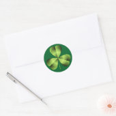 Shamrock Three Leaf Clover Graphic Ronde Sticker (Envelop)