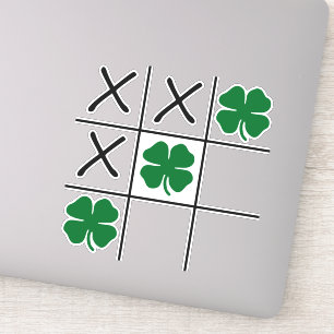Shamrock Tic Tac Toe Sticker