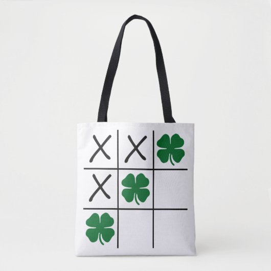 Shamrock Tic Tac Toe Tote Bag (Voorkant)