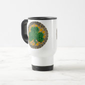 Shamrock, treillis Et Noeuds Celtiques Sur Mug D'O (Devant gauche)