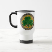 Shamrock, treillis Et Noeuds Celtiques Sur Mug D'O (Gauche)