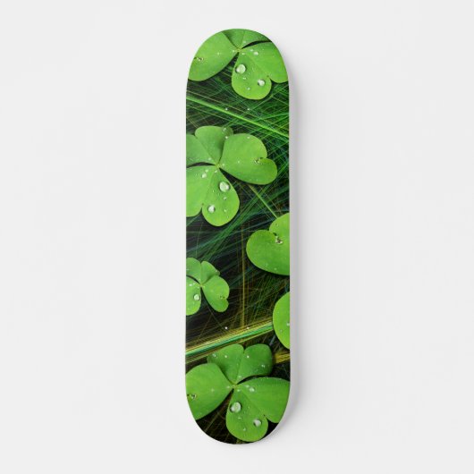 Shamrock vert Clover St Patrick's Day Skateboard (Devant)