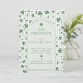 Shamrock Vert - Invitation photo (Debout devant)