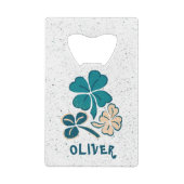 Shamrock vert irlandais Clover personnalisé (Dos)