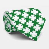 Shamrock vert mignon motif vert irlandais Cravate  (Roulé)