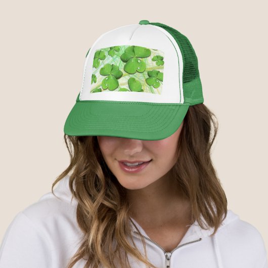 Shamrock vert St Patrick's Day Casquette (En situation)