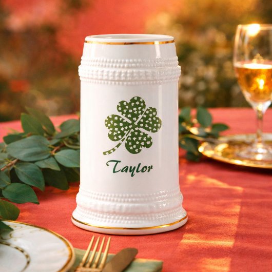 Shamrock vier blad klaver bierpul