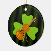 Shamrock viool keramisch ornament (Links)