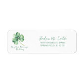Shamrock Waterverf St. Pat Irish Blessing Green Etiket (Voorkant)