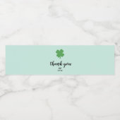 Shamrock Wedding Custom Favors Waterfles Etiket (Enkel label)