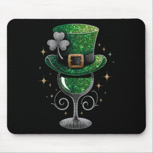 Shamrock Wine Gles Drink St Patricks Day Irish Muismat