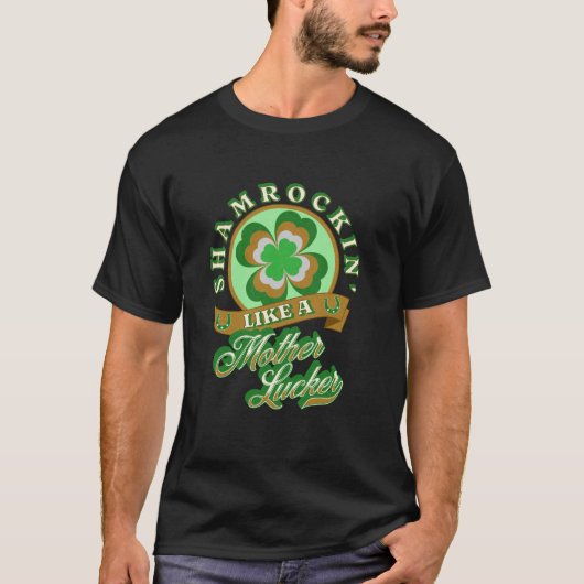 Shamrockin Grappige St. Patrick's Day T-shirt (Voorkant)