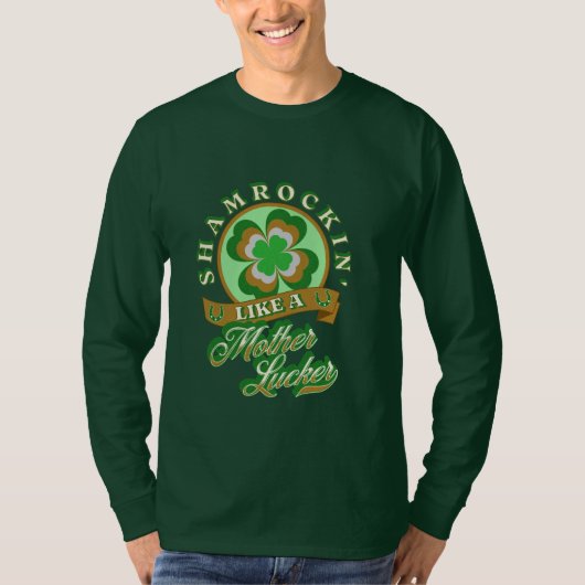 Shamrockin Grappige St. Patrick's Day T-shirt (Voorkant)