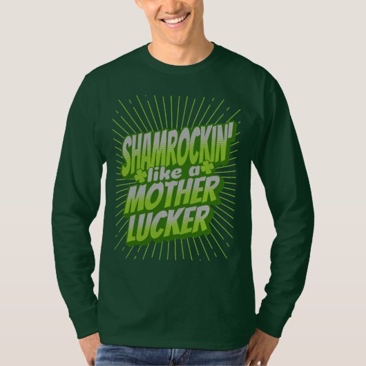 Shamrockin Grappige St. Patrick's Day T-shirt (Voorkant)