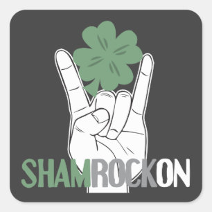 ShamRockOn Vierkante Sticker