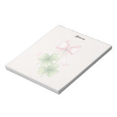 Shamrocks and bow notitieblok (Gedraaid)