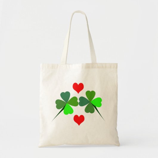 Shamrocks and Hearts Bag Tote Bag (Voorkant)