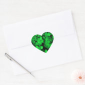Shamrocks and Hearts Saint Patrick's Day Green Hart Sticker (Envelop)