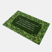 Shamrocks and Irish Blessing 3 Deurmat (Schuin)