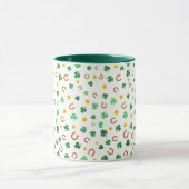 Shamrocks Background Coffee Mok (Midden)