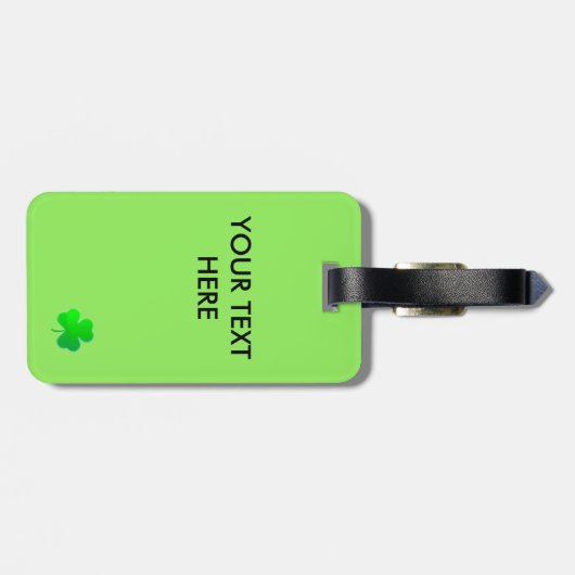 Shamrocks Bagagelabel (Achterkant horizontaal)