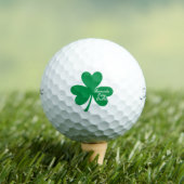 'Shamrocks Bring Birdies' St. Patrick's Day Fun  Golfballen (Insitu Shirt)