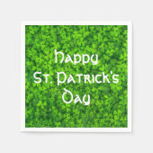 Shamrocks Clover laat St. Patrick's Day Party Servetten (Voorkant)