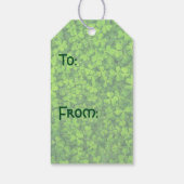 Shamrocks Clover Leaves St. Patrick's Day Birthday Cadeaulabel (Achterkant)