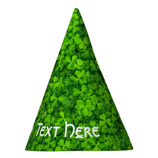 Shamrocks Clover Leaves St. Patrick's Day Birthday Feesthoedjes (Rechts)