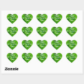 Shamrocks Clover Leaves St. Patrick's Day Fun Hart Sticker (Vel)