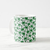 Shamrocks Clover Pattern Koffiemok (Voorkant links)
