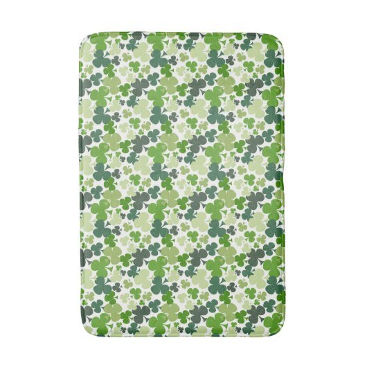 Shamrocks, Clovers Custom Medium Bath Mat (Voorkant Verticaal)