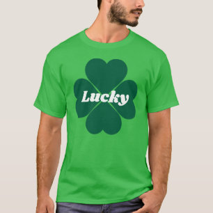 Shamrocks de St. Patty T-shirt trèfle vert chanc