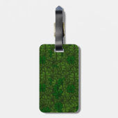 Shamrocks Digital Art Pattern St Patricks Bagagelabel (Achterkant verticaal)